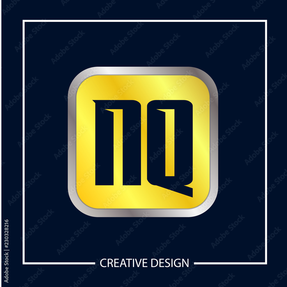 Initial NQ Letter Logo Template Design Initial NQ Letter Logo Template Design