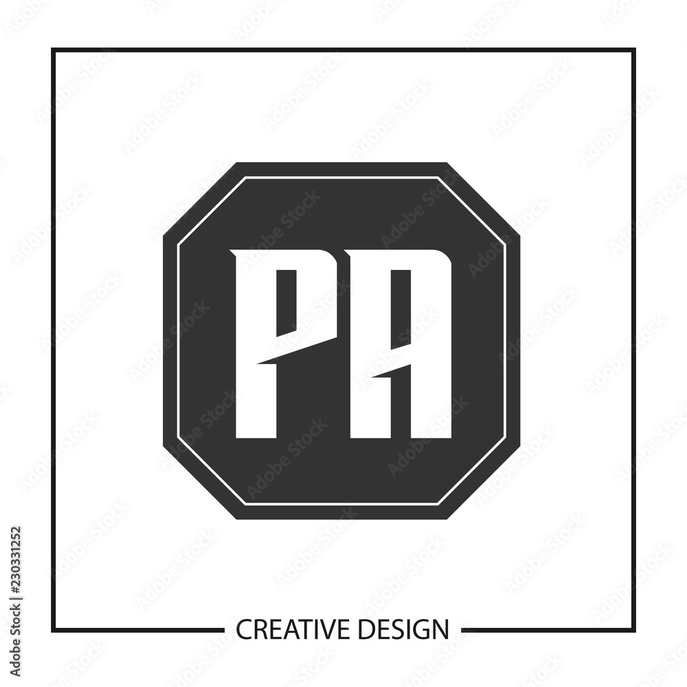 Initial PA Letter Logo Template Design Initial PA Letter Logo Template Design