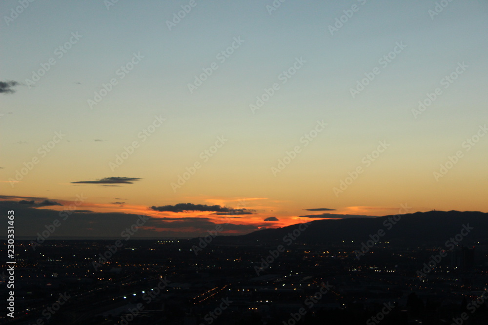 Obraz premium Horizonte de Barcelona