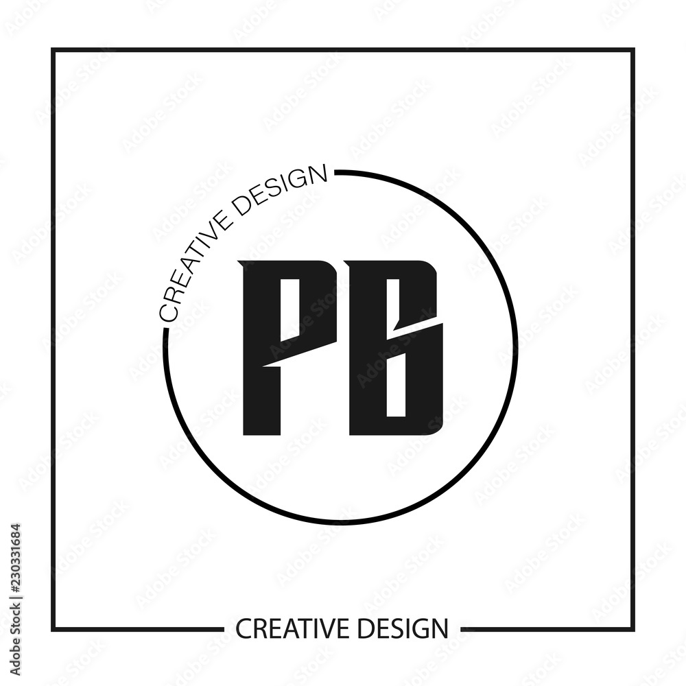 Initial PB Letter Logo Template Design Initial PB Letter Logo Template Design