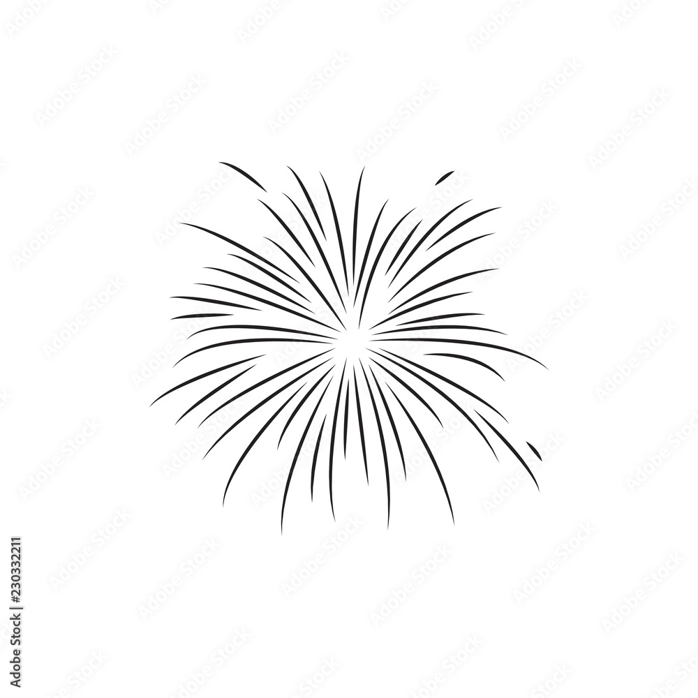 Fireworks Vector Template Design Illustration Fireworks Vector Template Design Illustration