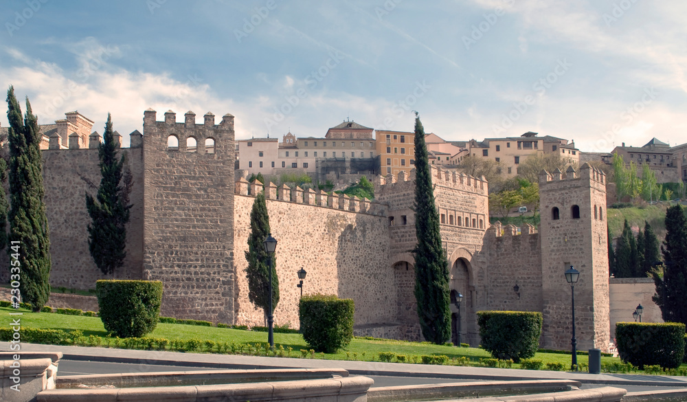 Medieval walls of the Spanish city of Toledo