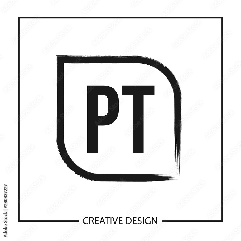 Initial PT Letter Logo Template Design Initial PT Letter Logo Template Design