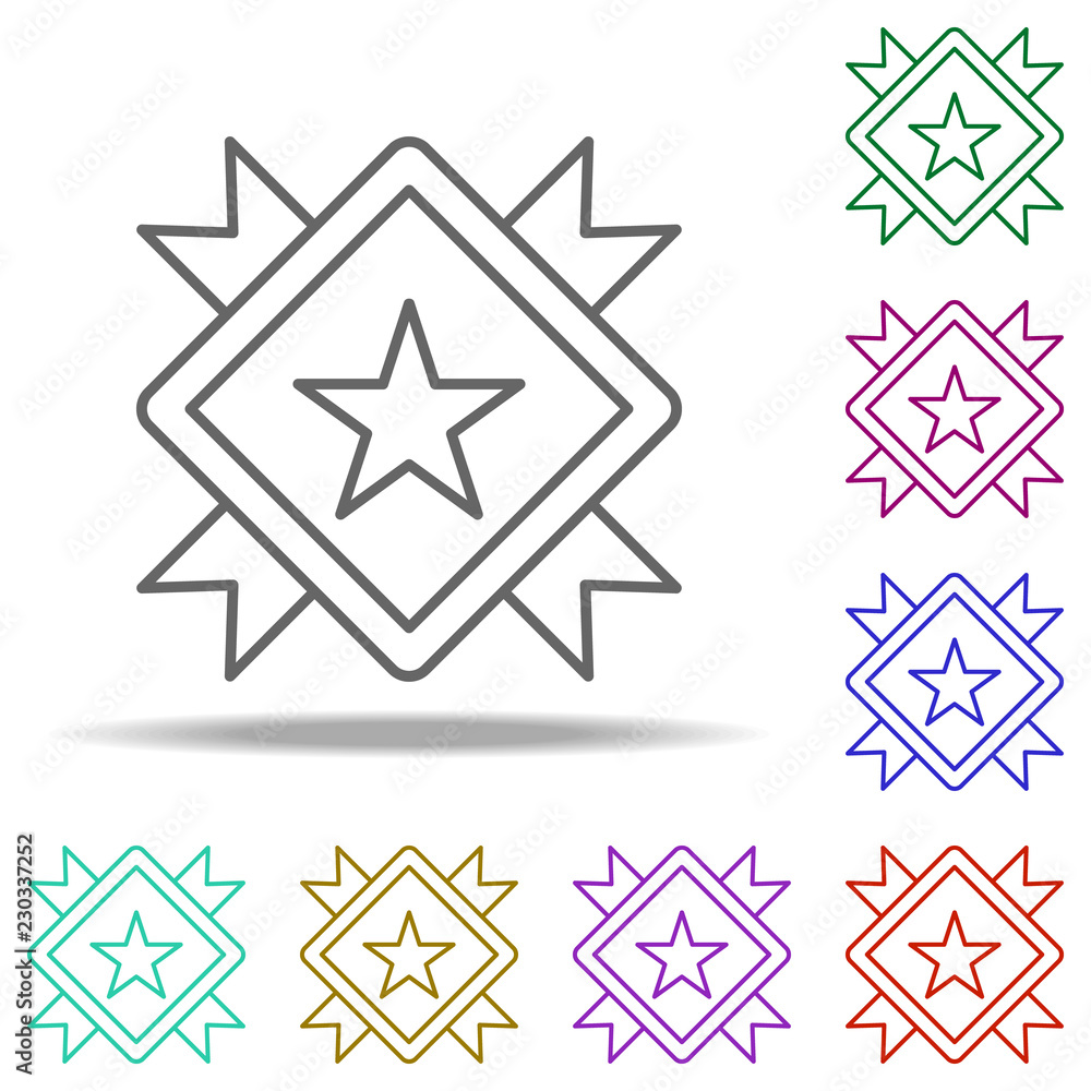 medal icon. Elements of awards in multi color style icons. Simple icon for websites, web design, mobile app, info graphics medal icon. Elements of awards in multi color style icons. Simple icon for websites, web design, mobile app, info graphics