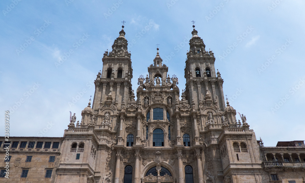 Catedral de Santiago de Compostela restaurada.