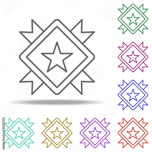 medal icon. Elements of awards in multi color style icons. Simple icon for websites, web design, mobile app, info graphics