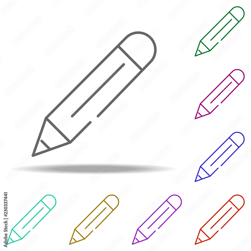 pencil icon. Elements of construction in multi color style icons. Simple icon for websites, web design, mobile app, info graphics pencil icon. Elements of construction in multi color style icons. Simple icon for websites, web design, mobile app, info graphics