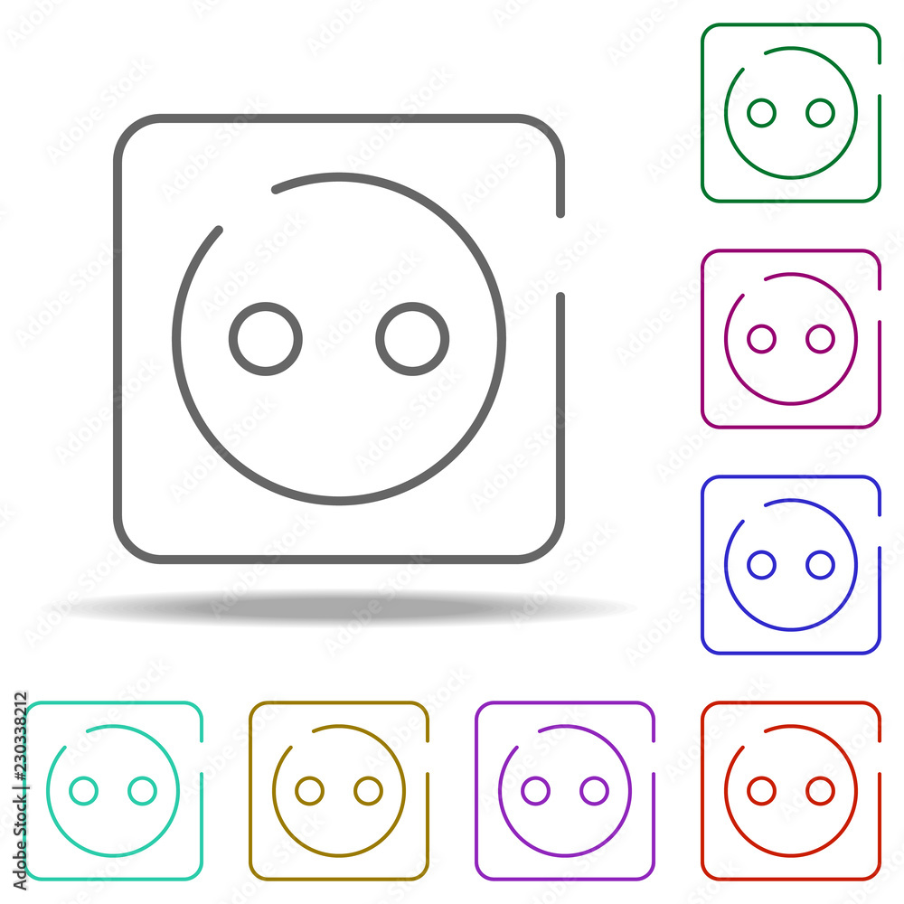 socket, electricity icon. Elements of construction in multi color style icons. Simple icon for websites, web design, mobile app, info graphics socket, electricity icon. Elements of construction in multi color style icons. Simple icon for websites, web design, mobile app, info graphics