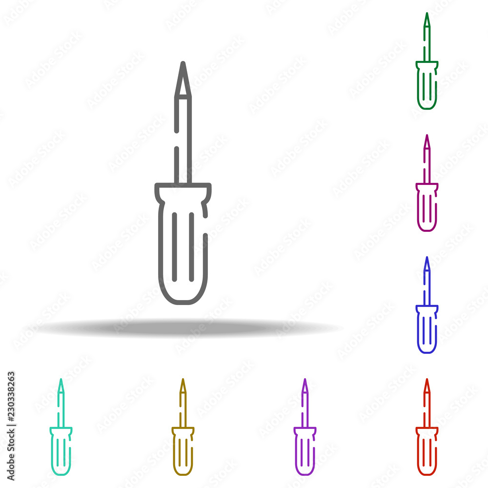flathead screwdriver icon. Elements of construction in multi color style icons. Simple icon for websites, web design, mobile app, info graphics flathead screwdriver icon. Elements of construction in multi color style icons. Simple icon for websites, web design, mobile app, info graphics