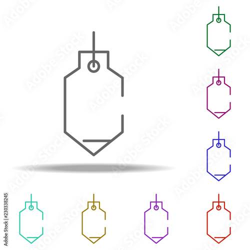 sinker icon. Elements of construction in multi color style icons. Simple icon for websites, web design, mobile app, info graphics