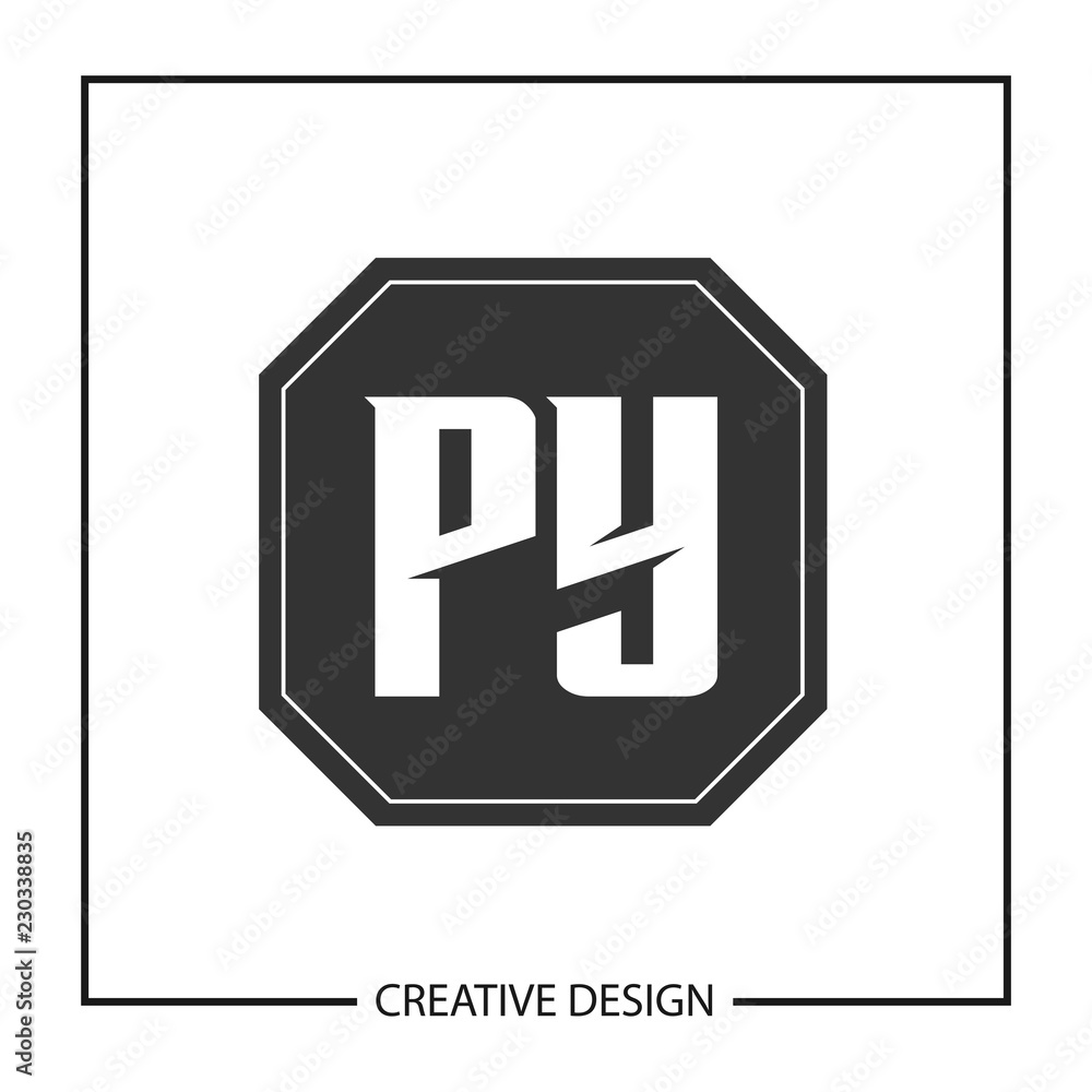 Initial PY Letter Logo Template Design Initial PY Letter Logo Template Design