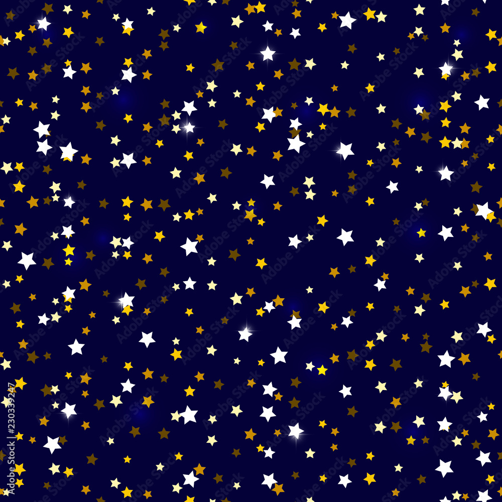 Seamless pattern with golden glitter ellements Seamless pattern with golden glitter ellements