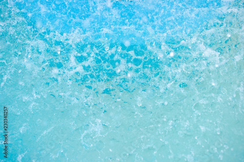 Close up of water splashes. Heavy rain on water