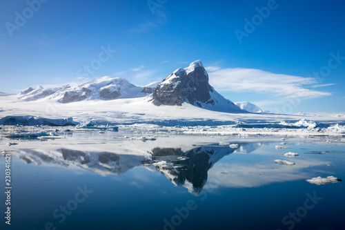 Antarctic Landscape with Reflection