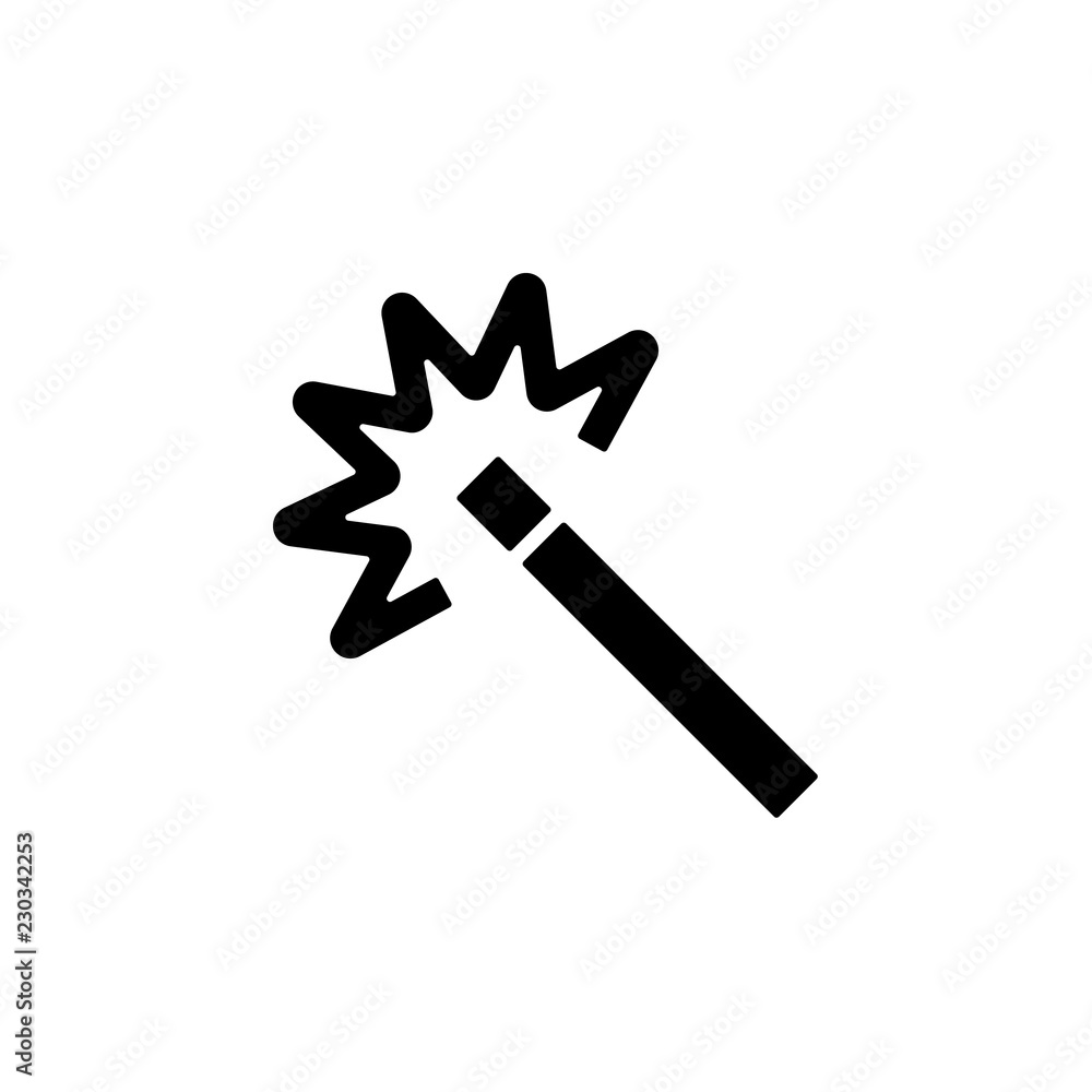 Magic wand icon. One of simple collection icons for websites, web design, mobile app Magic wand icon. One of simple collection icons for websites, web design, mobile app