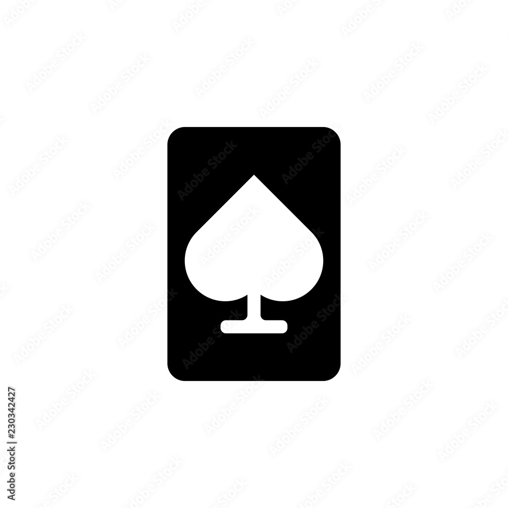 ace of spades icon. One of simple collection icons for websites, web