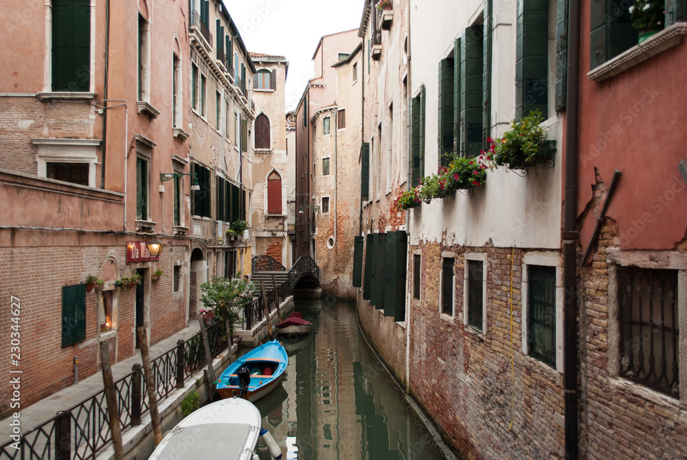 Venice waterway side street
