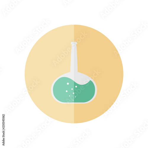 Potion test tube icon. Flat illustration of potion test tube vector icon isolated on white.