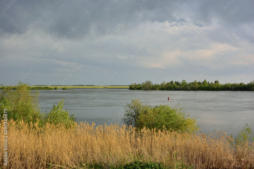 Most of the water on the Irtysh river