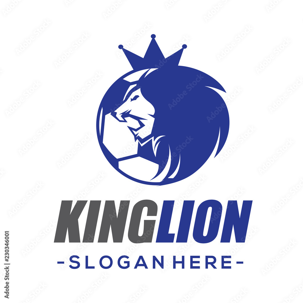 Lion Soccer and Football LOGO VECTOR Lion Soccer and Football LOGO VECTOR