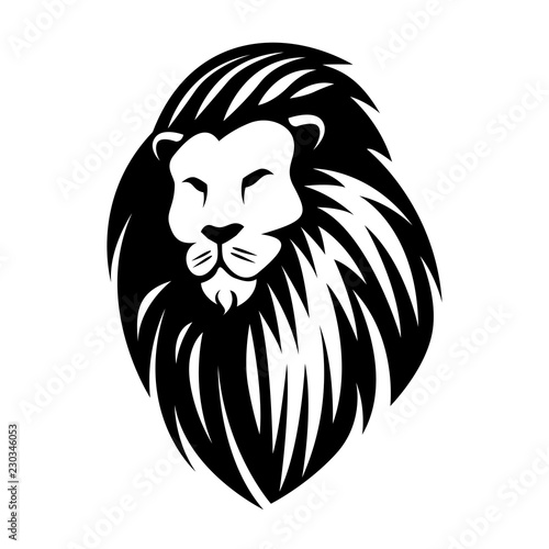 Fototapeta Naklejka Na Ścianę i Meble -  King Lion Logo Design Inspiration Vector 