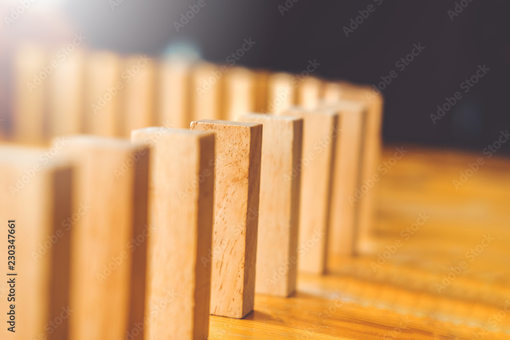 Businessman plan and strategy in business Domino Effect Problem Solving Businessman plan and strategy in business Domino Effect Problem Solving