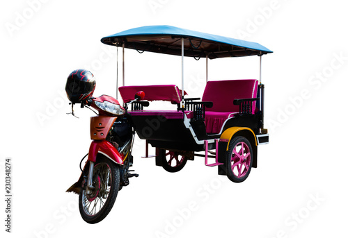 Tuk Tuk in Cambodia isolated
