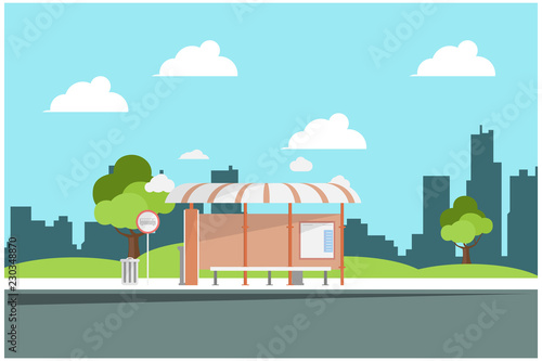 illustration of activities in the park during the day  vector illustration