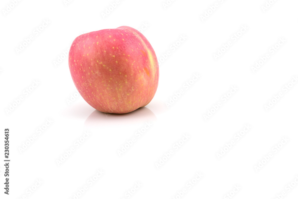 Red ripe apple isolated on white Red ripe apple isolated on white