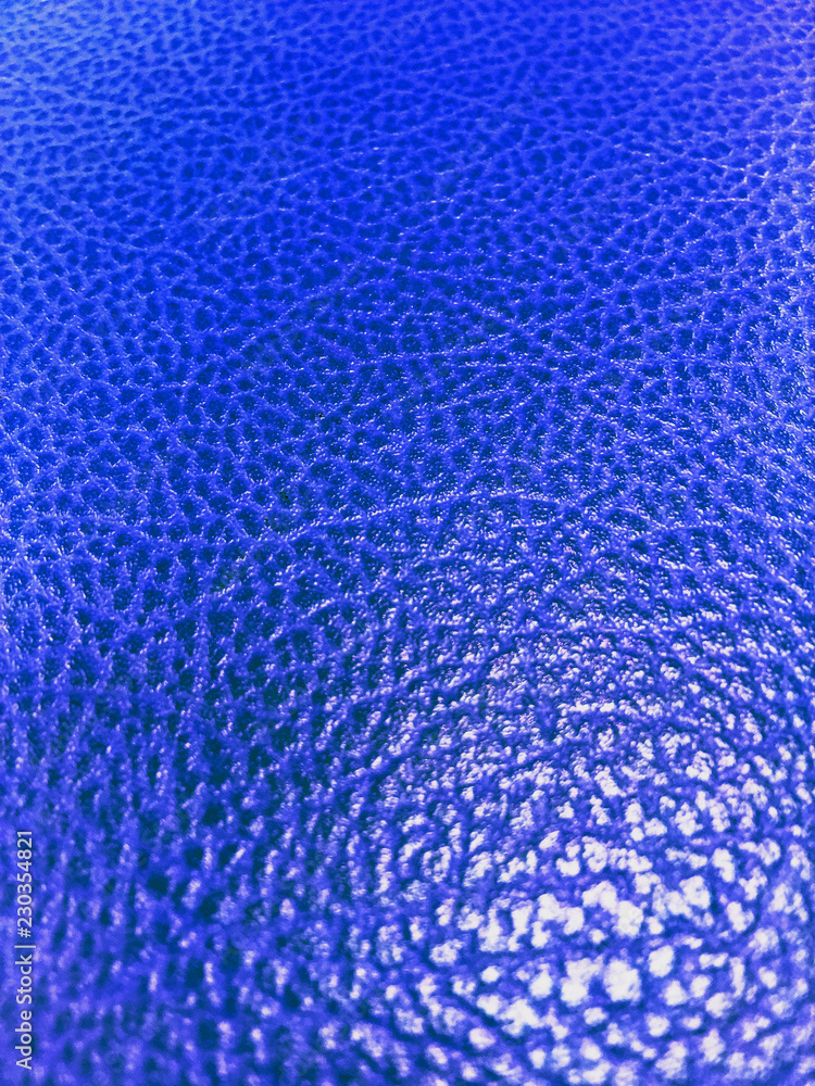 Obraz premium Bright biue leather background closeup