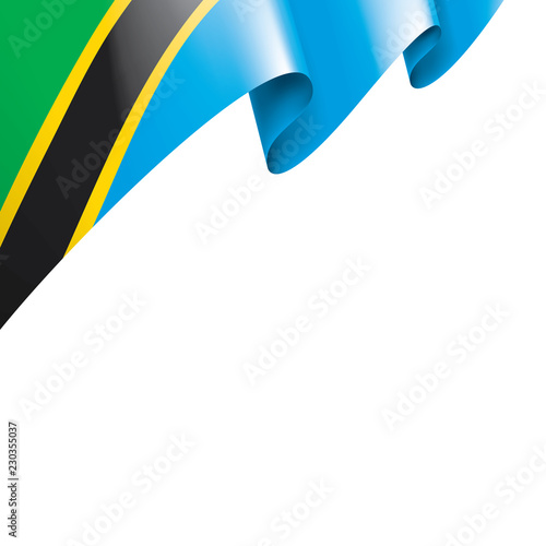 Tanzania flag, vector illustration on a white background