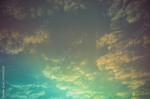 abstract sky and clouds before sunset nature