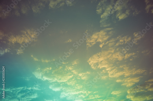 abstract sky and clouds before sunset nature