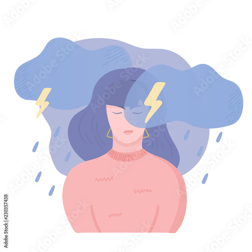 Depressed girl