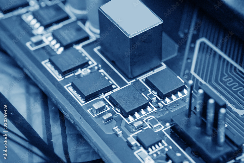 electronic circuit board with processor electronic circuit board with processor