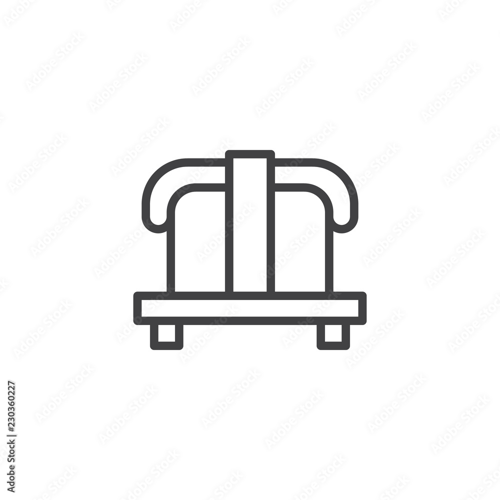 Nigari sushi roll outline icon. linear style sign for mobile concept and web design. Asian food simple line vector icon. Symbol, logo illustration. Pixel perfect vector graphics