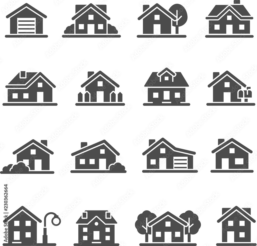house icon set house icon set
