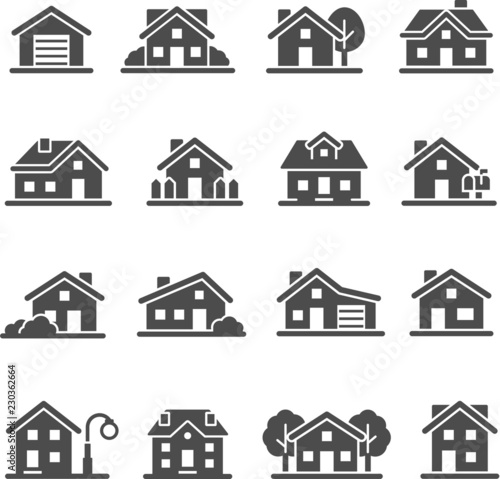 house icon set