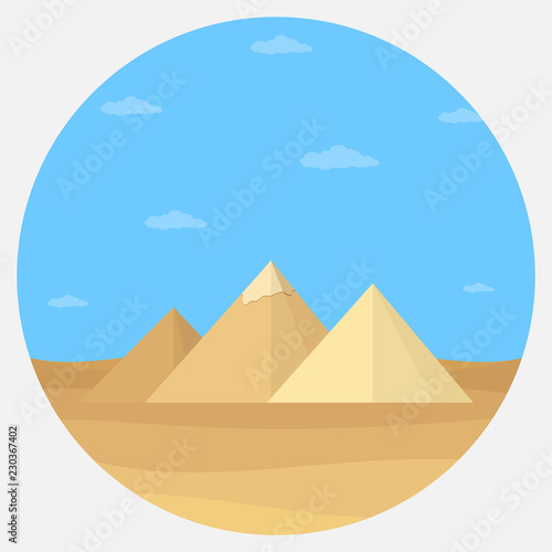 Pyramid Egypt illustration