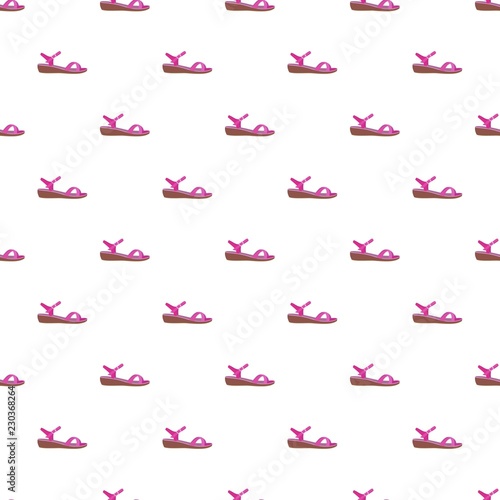 Pink sandal pattern seamless repeat background for any web design