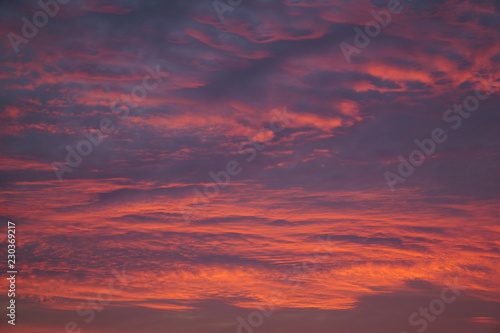 sunset purple sky