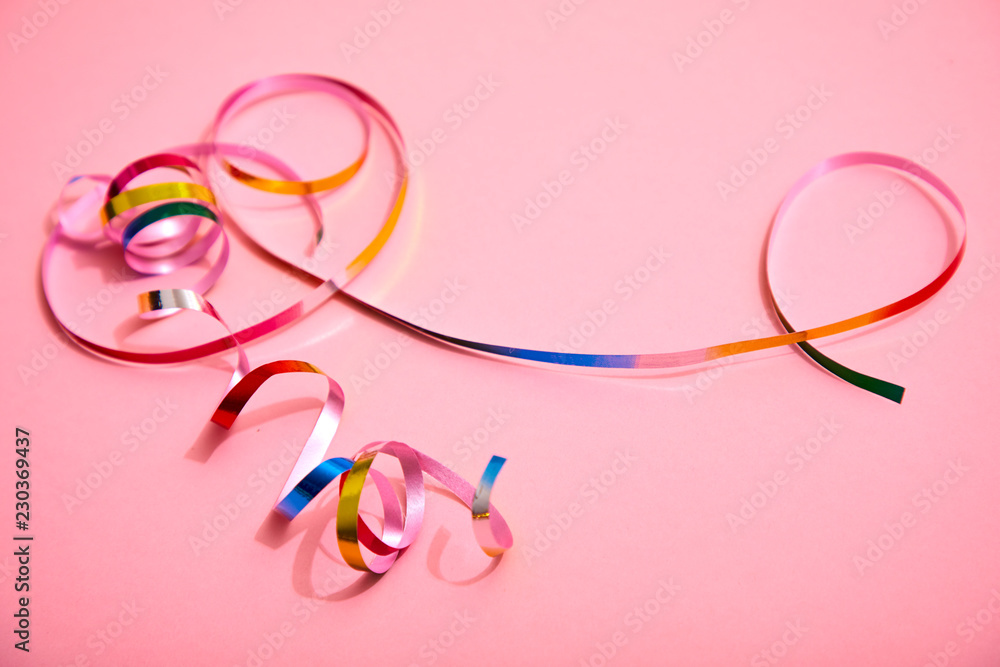 holiday colorful ribbons