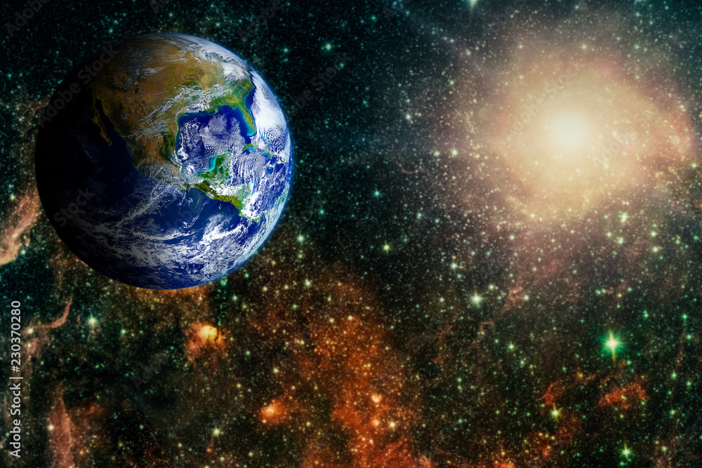 Obraz premium View of the earth from the moo