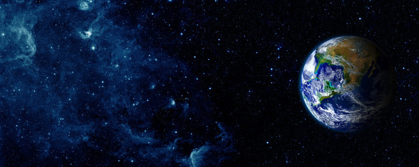 Acrylglasbilder Universum Blick auf die Erde vom Mond  © vovan