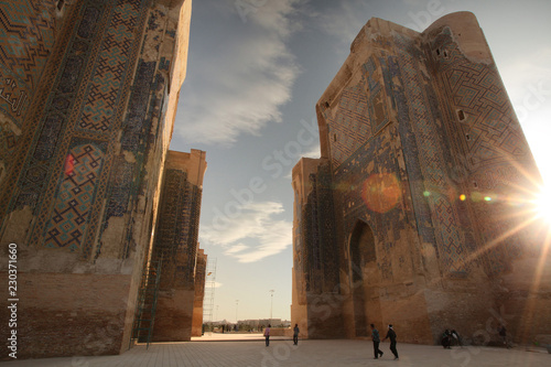 Uzbekistan Shahrisabz. The gigantic portal of Ak-Saray - the White Palace photo