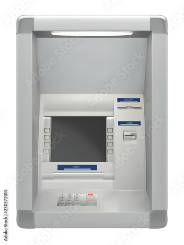 Atm machine on wall