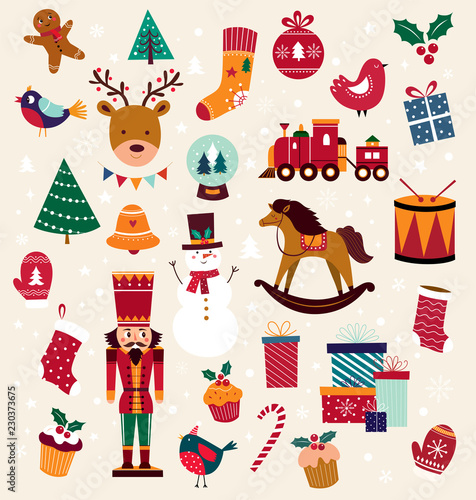 Christmas and New Year elements