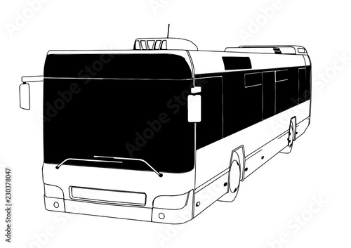 city bus vector