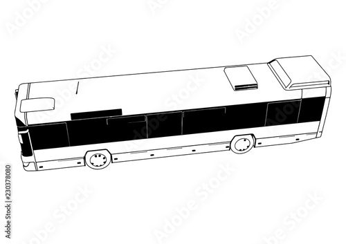 city bus vector