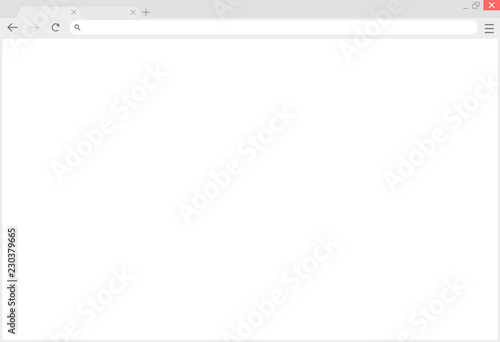 Browser window.Web browser in flat style. Window concept internet browser. Mockup screen design. Vector illustration concept.